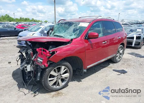 2014 Nissan Pathfinder Platinum from USA, damaged, VIN 5N1AR2MM1EC692144